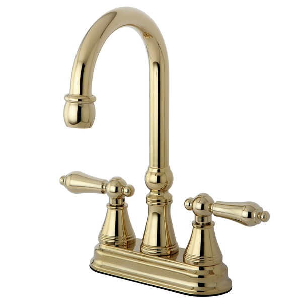 Bar Faucet, Polished Brass